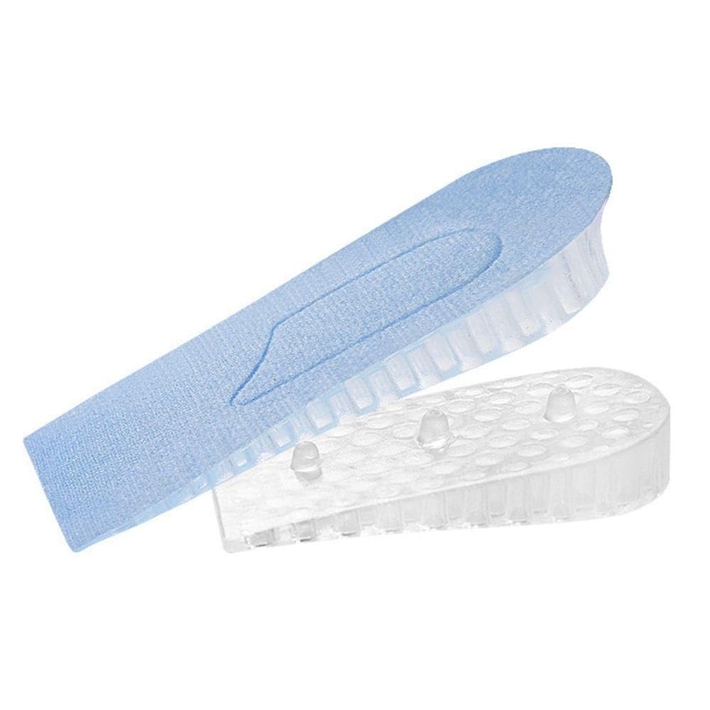 Par Palmilha Ortopedica Salto Interno Ate 3,5 Cm De Altura Anti Impacto Silicone