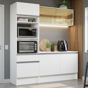 Cozinha Compacta Diamante com Armário Balcão e Tampo Madesa