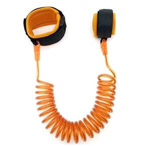 Guia De Segurança Coleira Pulseira Pulso Anti Perda Criança Laranja