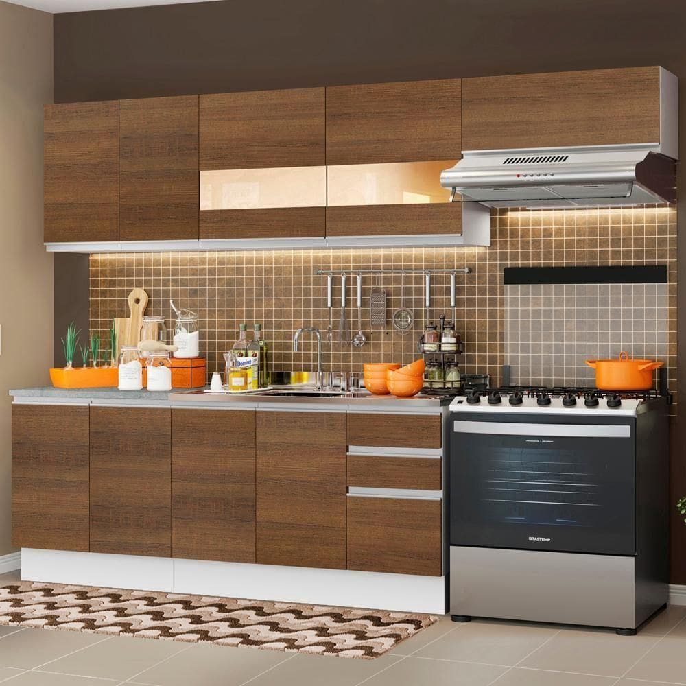 Cozinha Completa Marcela Armário/Balcão -Madesa