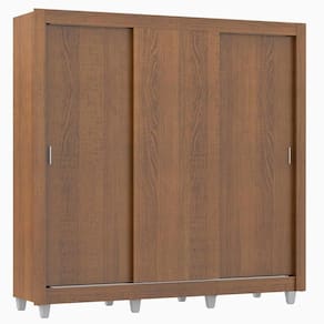 Guarda Roupa Casal Lyon 3 Portas de Correr 2 Gavetas Madesa