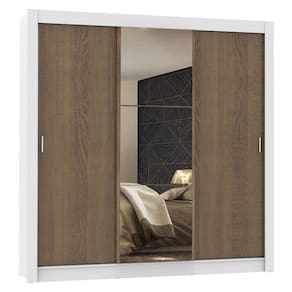 Guarda Roupa Casal Mônaco 3 Portas Correr 1 Espelho Madesa