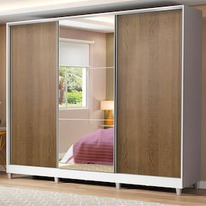 Guarda-Roupa Casal 100% MDF Royale com Espelho Madesa
