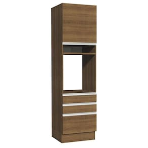 Torre Quente Glamy 60cm 1 Porta 3 Gavetas Rustic Madesa