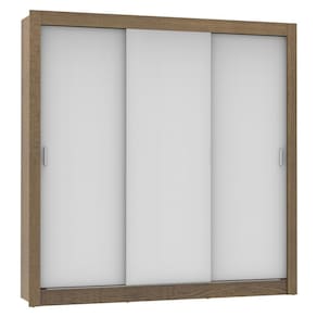 Guarda Roupa Casal Madesa Mônaco 3 Portas De Correr