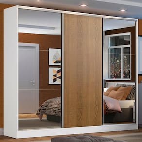 Guarda-Roupa Casal Zurique com Espelhos Madesa