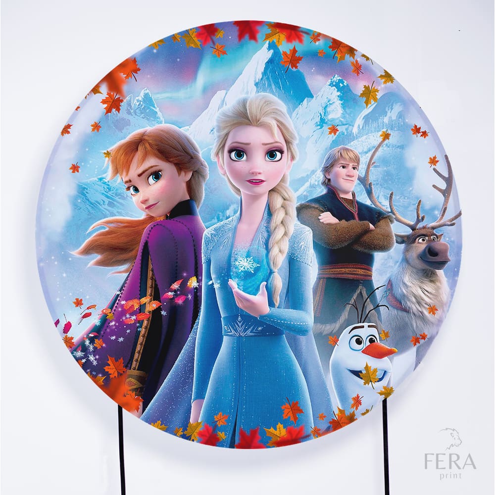 Painel Decorativo para Festa 1,50x1,50 metros Vesti Fácil com Elástico Frozen - Fera Print
