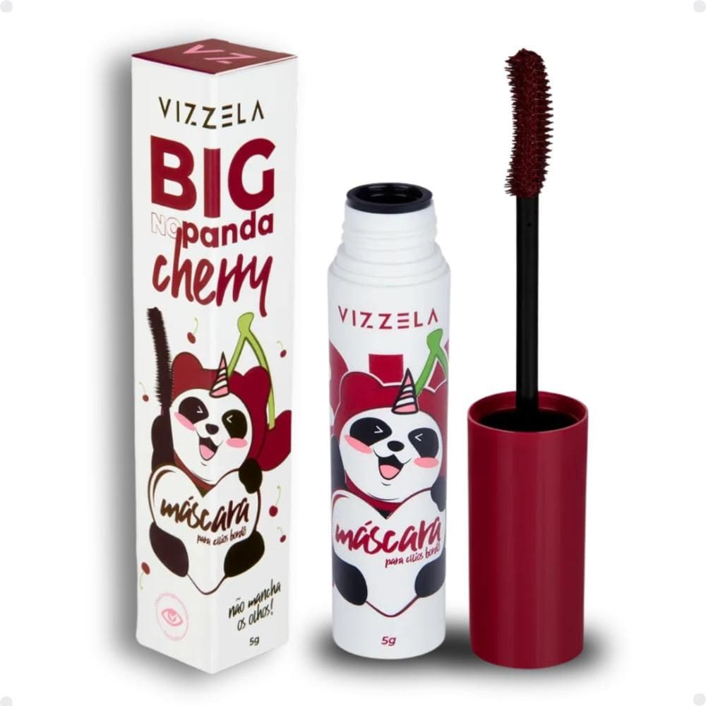 Máscara para Cílios Big No Panda Cherry Bordô 5g