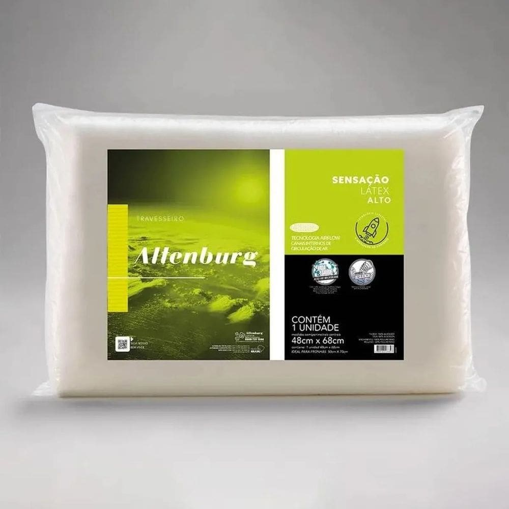 Travesseiro Sensação Látex Alto 48cm x 68cm Altenburg