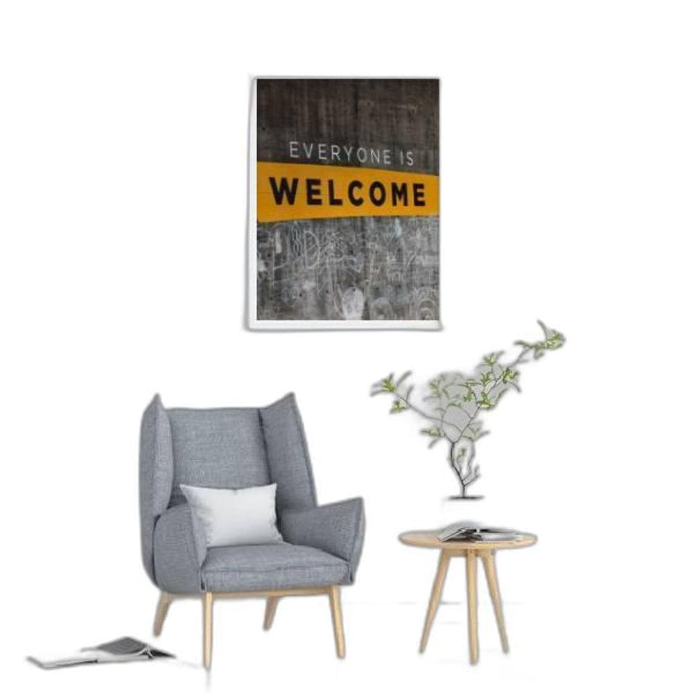 Quadro Decorativo Fotografia Everyone Is Welcome 24X18Cm