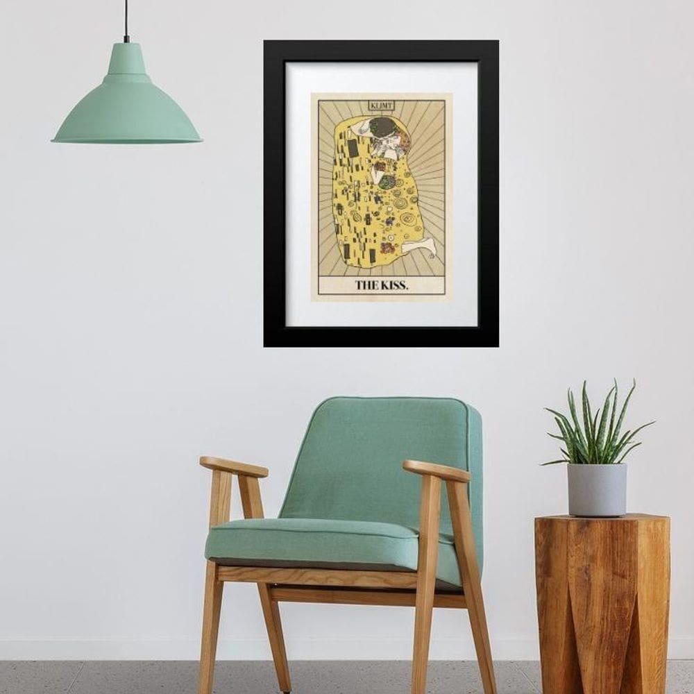 Quadro Carta Tarot Klimt - 60X48Cm