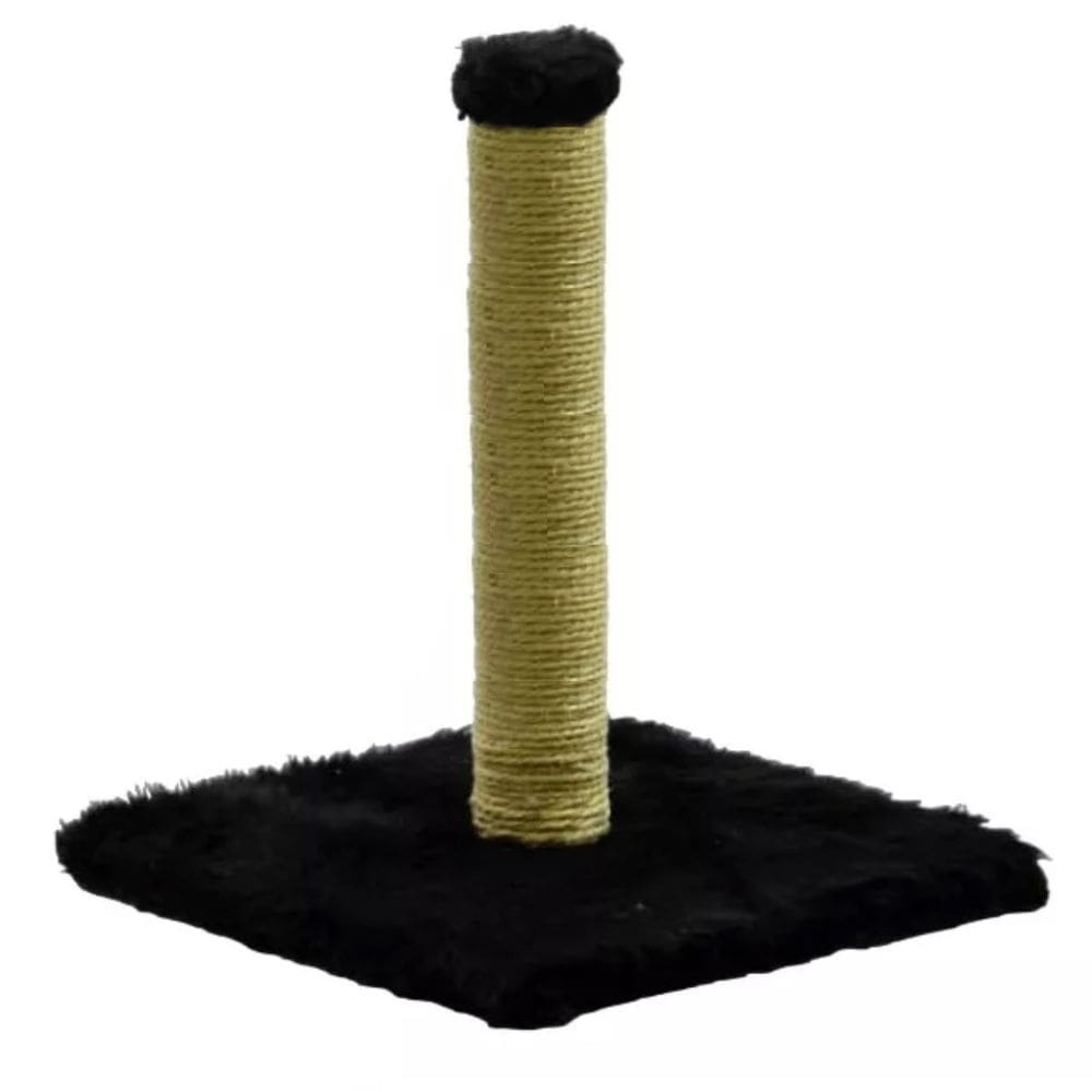 Arranhador Gato Mini Poste Em Sisal Preto 35cm Pelucia