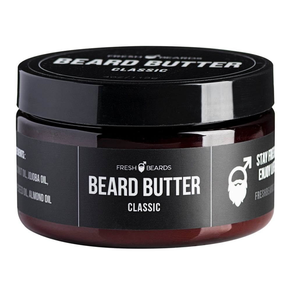 Manteiga de barba Fresh Beards Classic sem perfume 120 ml
