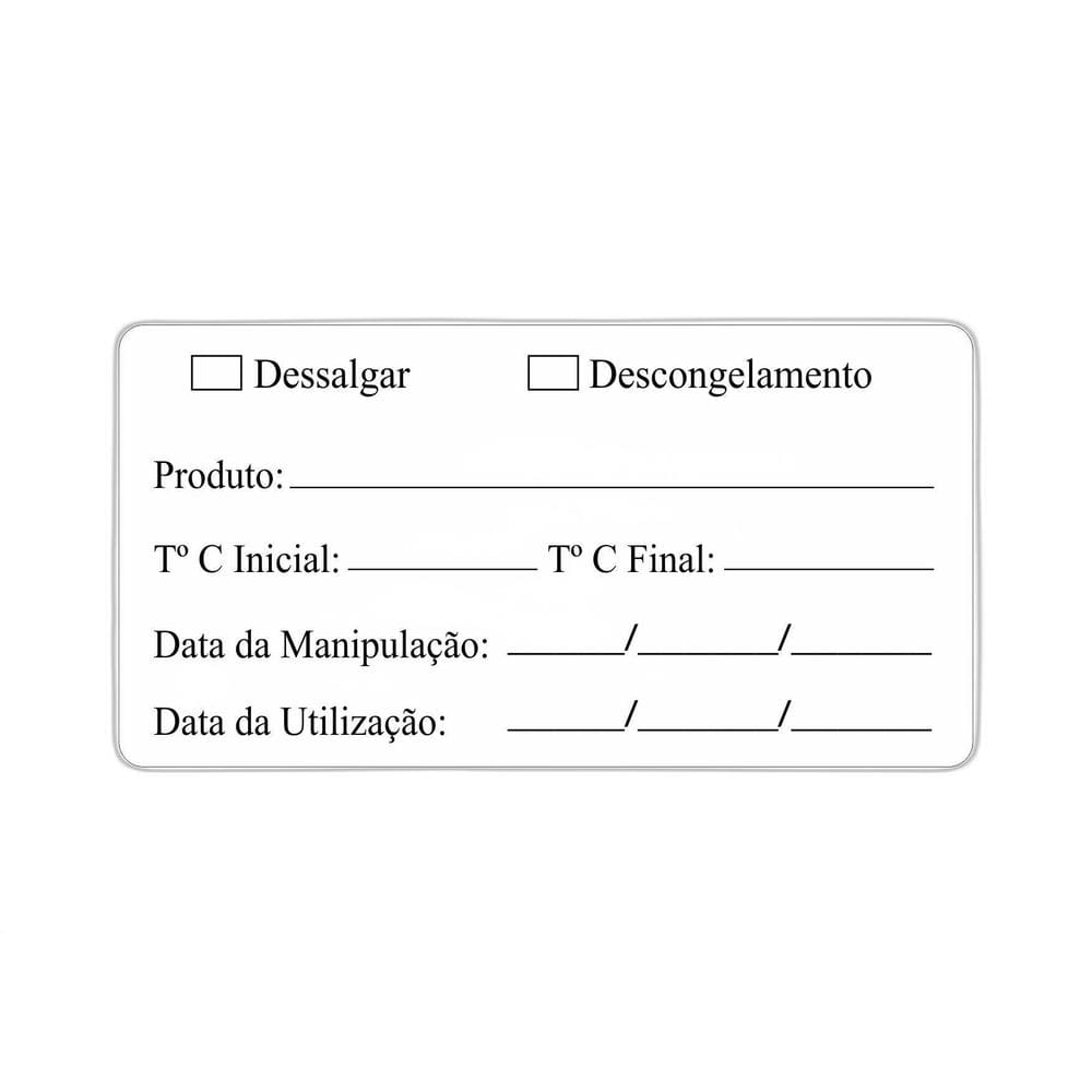 Rolo Com 1.000 Etiquetas Adesivas Couchê - Modelo 6