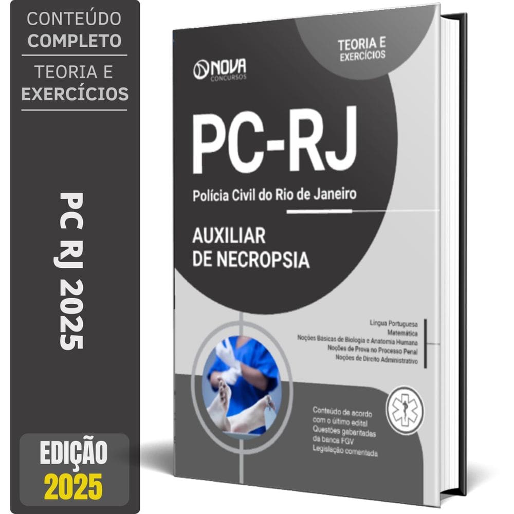 Apostila Pc Rj 2025 - Auxiliar De Necropsia