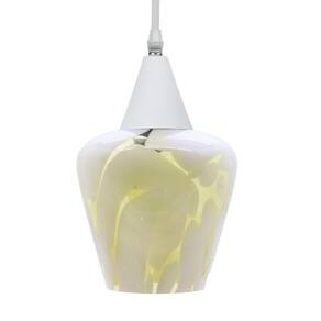 Lustre Pendente Taschibra Monalisa Murano E27 Bivolt Branco