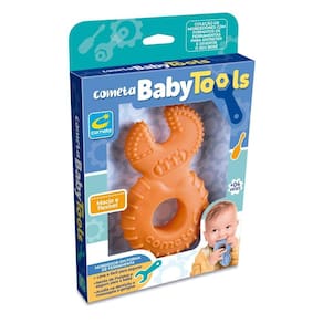 Brinquedo Mordedor Baby Tools Chave Inglesa +4 Meses Cores