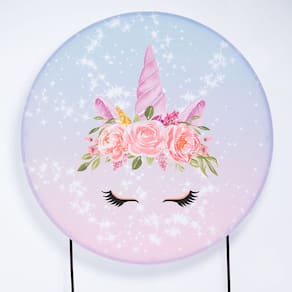 Painel Decorativo para Festa 1,30x1,30 metros Vesti Fácil com Elástico Unicórnio - Fera Print