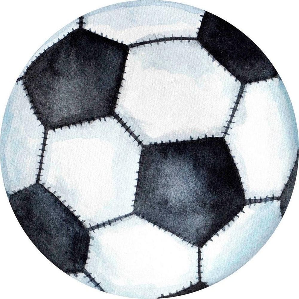 Painel Redondo 3D Sublimado Futebol E Bola Frd-922