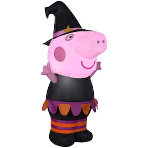 Peppa Pig Gemmy inflável de Halloween 107 cm, soprado pelo ar