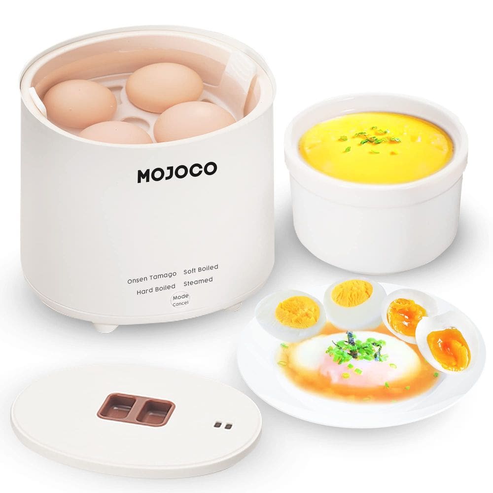Panela de ovos Mojoco Rapid para cozida no vapor, cozida e cozida