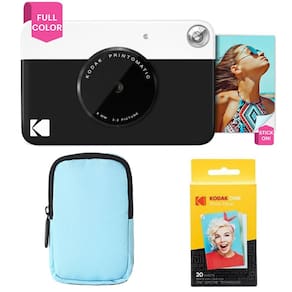 Câmera de impressão instantânea KODAK Printomatic Starter Bundle preta