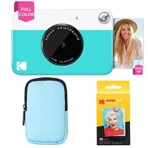 Câmera de impressão instantânea KODAK Printomatic Starter Bundle azul