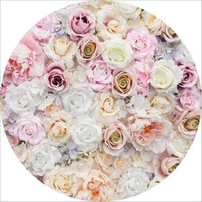 Painel Redondo 3D Sublimado Floral Frd-2902
