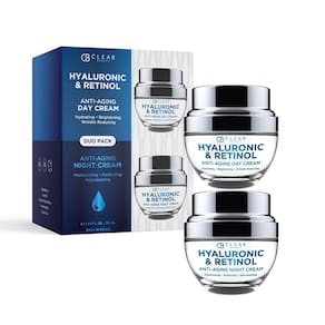 Conjunto hidratante Clear Beauty, hialurônico coreano e retinol