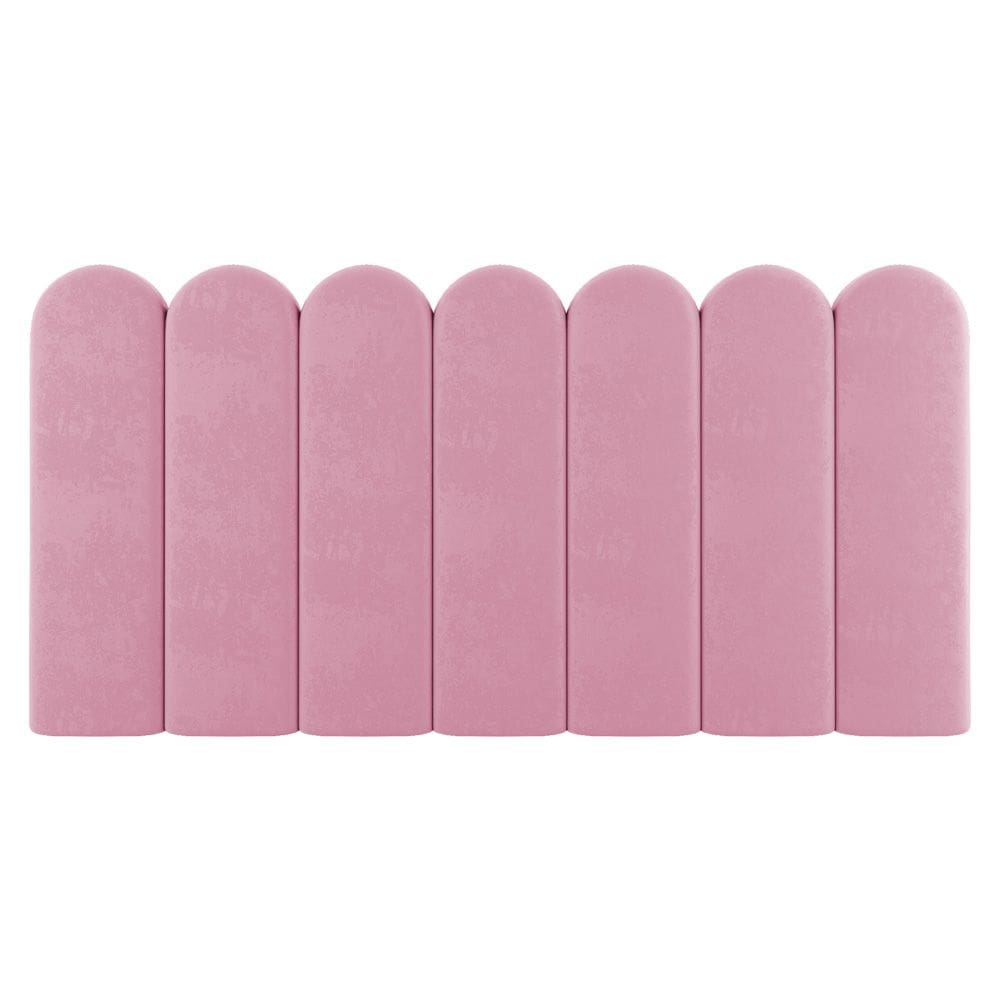 Painel Cabeceira Cama Box Casal Lana 140cm Suede Rosa - Abmaza