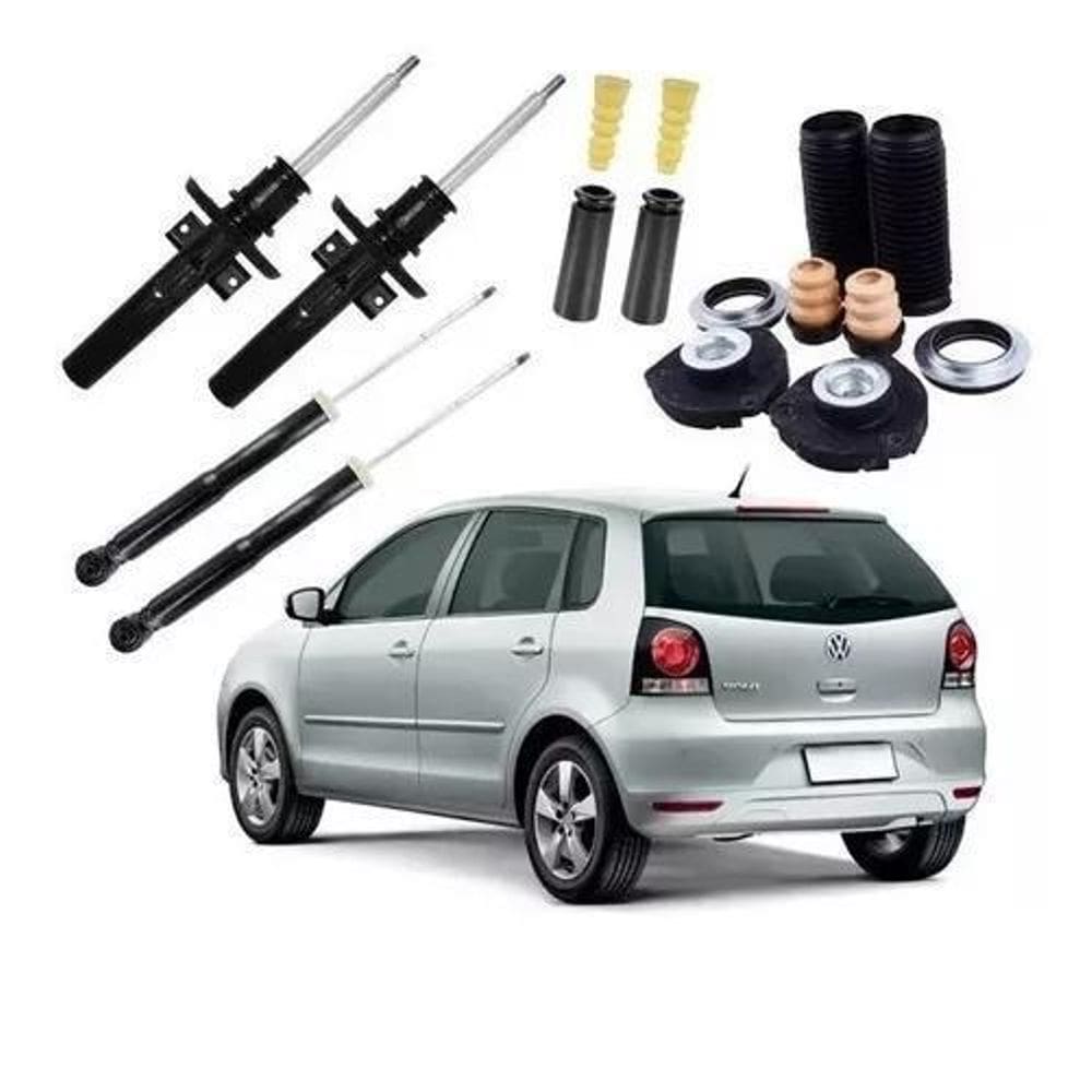 4 Amortecedor+ Kit Suspensão Polo Hatch