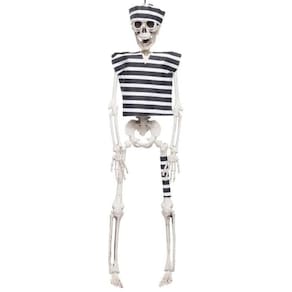 Esqueleto 40Cm Caveira Prisioneiro Decorativo Halloween