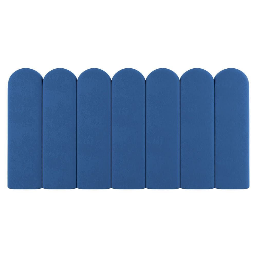 Painel Cabeceira Cama Box Casal Lana 140cm Suede Azul - Abmaza