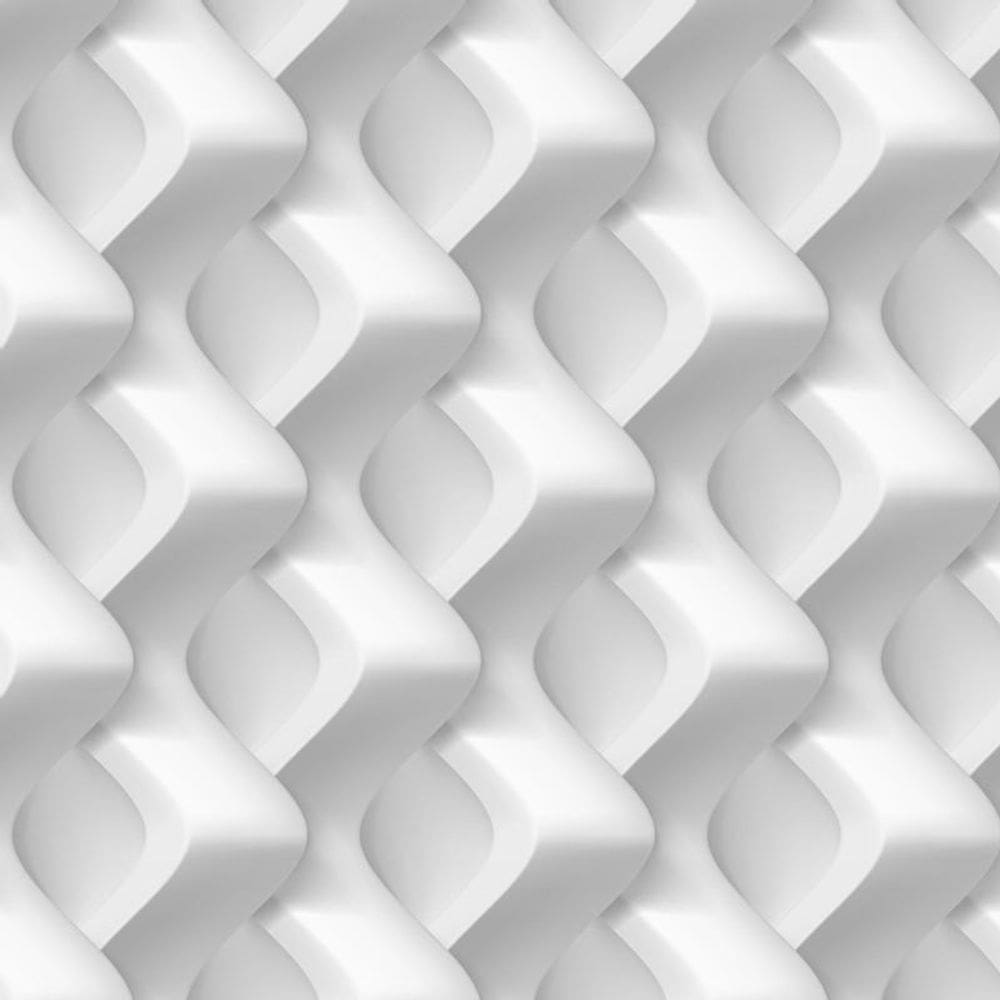 Papel Parede 3D Losango Ondas Autocolante Decorativo Lavavel