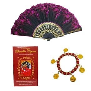 Kit Baralho Cigano + Pulseira + Leque