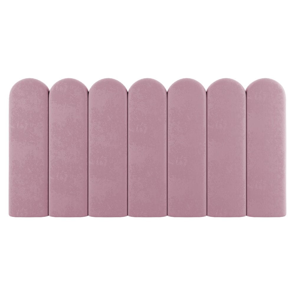 Painel Cabeceira Cama Box Solteiro Lana 90cm Suede Rosê - Abmaza
