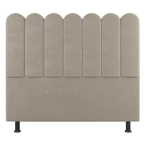 Cabeceira Cama Box Solteiro Lana 100cm Suede Bege - Abmaza