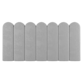 Painel Cabeceira Cama Box Casal Queen Size Lana 160cm Suede Cinza Claro - Abmaza