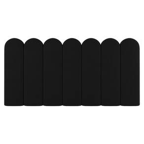 Painel Cabeceira Cama Box Casal Queen Size Lana 160cm Suede Preto - Abmaza