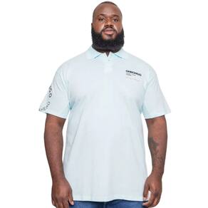Camisa Polo Masculina Onbongo Piquet Plus Size Azul Claro ON133
