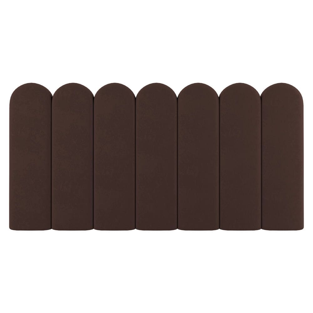 Painel Cabeceira Cama Box Casal Lana 140cm Sintético Marrom - Abmaza