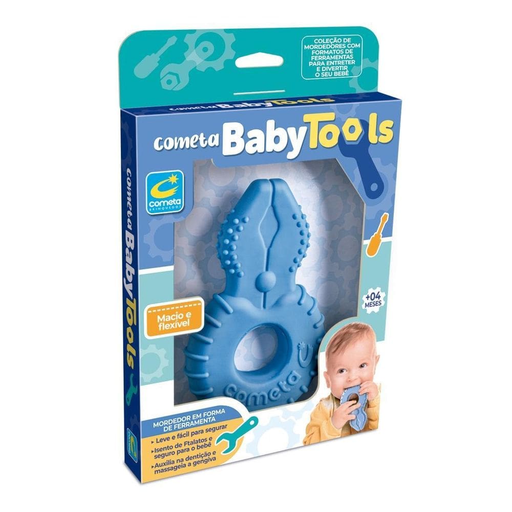 Brinquedo Mordedor Baby Tools Alicate +4 Meses Cores