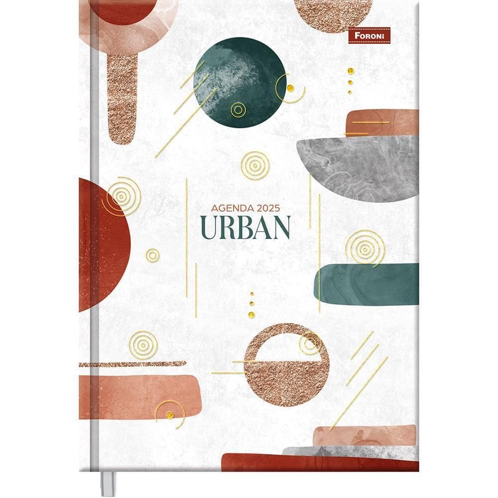 Agenda 2025 Diária Cost 176Fls Urban Geométrica Foroni