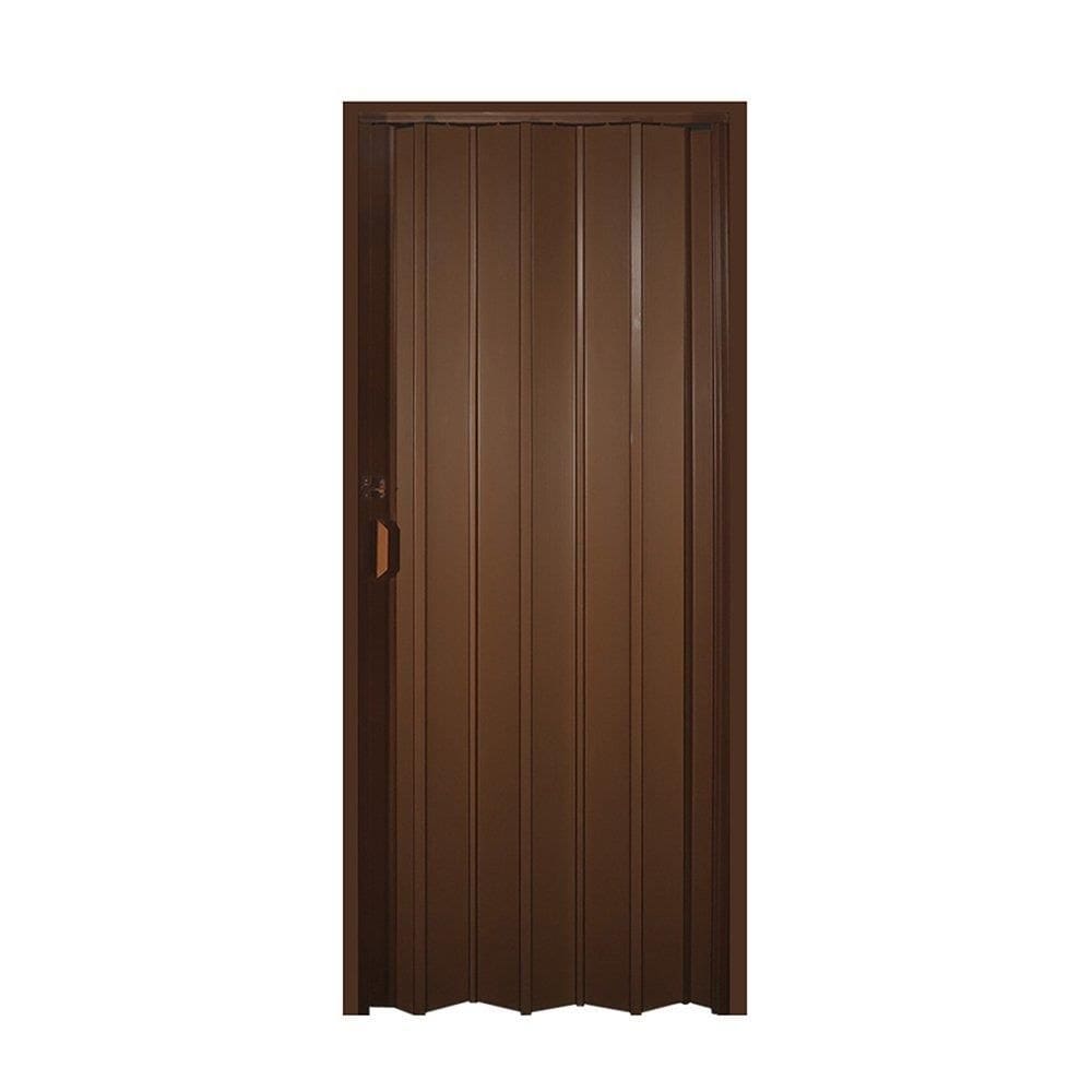 Porta Sanfonada Pvc Multilit 0,72X2,10M Mogno