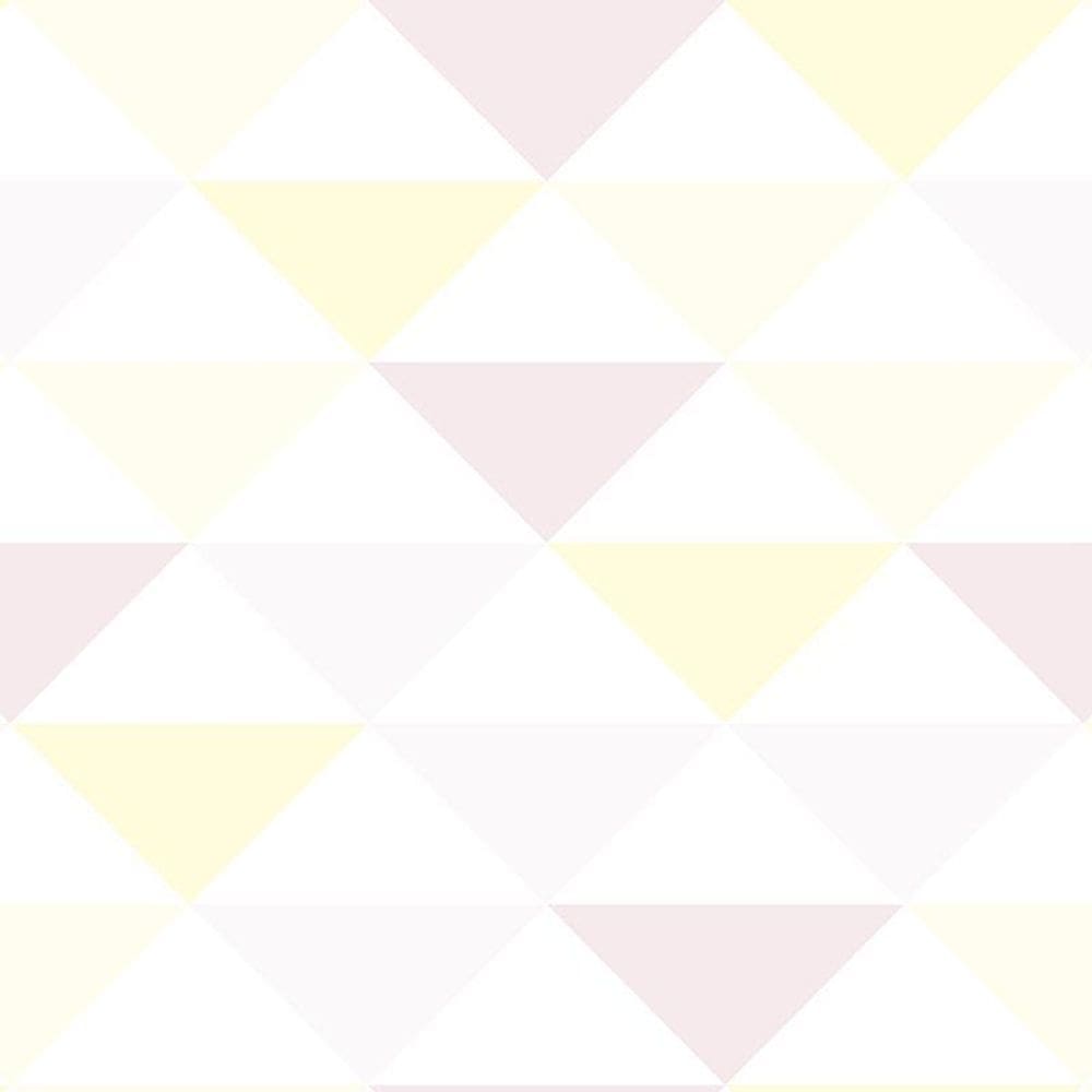 Kit 10 Rolos Papel De Parede Adesivo Geométrico Claro 3,0M