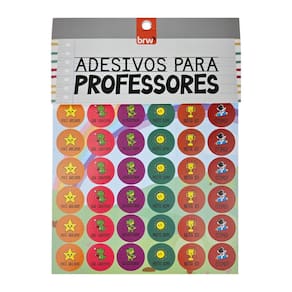 Bloco de Adesivos Decorados Para Professores - BRW | Adesivos Pedagógicos | Lição | Tarefa
