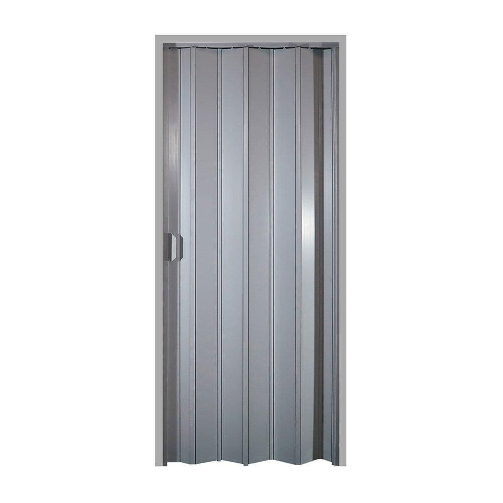 Porta Sanfonada Pvc Multilit 0,72X2,10M Cinza