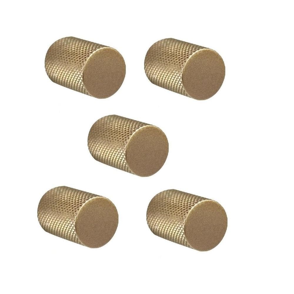 Kit 5 Puxador Bali Granado Ponto Dourado Fosco Zen Design
