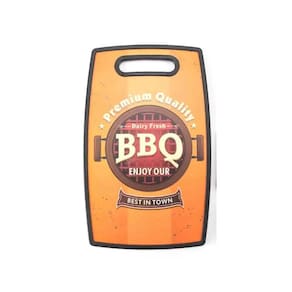 Tabua Churrasco Bbq 37X23 Polipropileno Etermianada D0301 Laranja