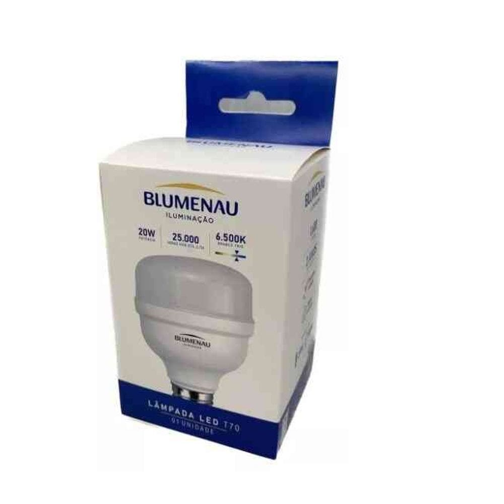 Lâmpada LED 20W T60 E27 6.500K Blumenau